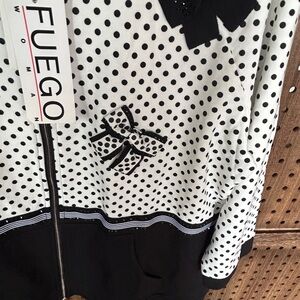 Black and White French Light Weight jacket in spired by Italian Quailty Made